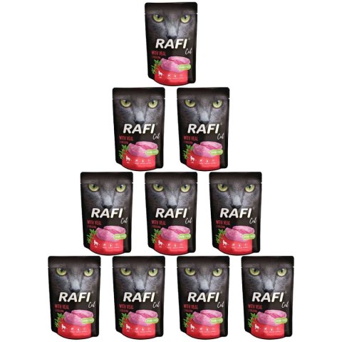 Rafi Cat saszetka cielęcina 10 x 100 g Rafi Rafi Cat saszetka cielęcina 10 x 100 g Rafi
