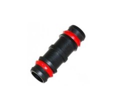 Przelot plastikowy wciskany na wąż fi 16mm Deep Aqua