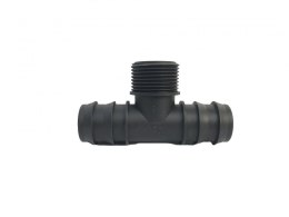 Trójnik plastikowy wciskany redukcja fi 32 x 1 cal x 32 mm Deep Aqua