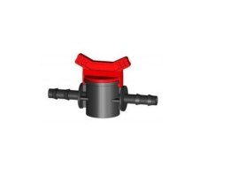 Zaworek plastikowy zawór kulowy fi 12mm na wąż 9/12 Deep Aqua
