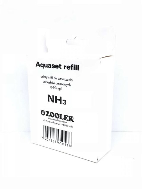 Zoolek Uzupełnienie Testu na amoniak NH3 Zoolek Zoolek Uzupełnienie Testu na amoniak NH3 Zoolek