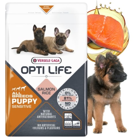 Versele Laga Opti life Puppy Sensitive 1kg Karma dla psów szczeniąt ŁOSOŚ Versele Laga Opti life Puppy Sensitive 1kg Karma dla psów szczeniąt ŁOSOŚ