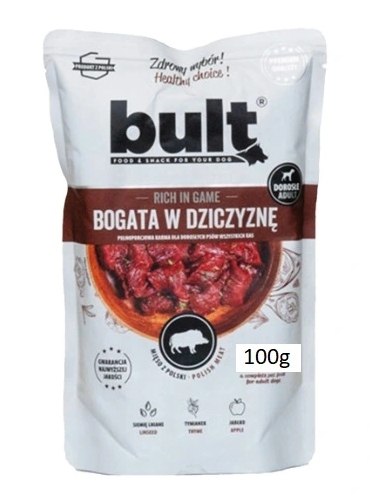 MOKRA KARMA DLA PSA DZICZYZNA SASZETKA BULT 100g BEZZBOŻOWA HIPOALERGICZNA Kod producenta karma mokra dla psa z dziczyzną bez zbóż